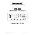 NUMARK CM-100 Instrukcja Obsługi NUMARK CM-100 Instrukcja Obsługi