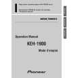 PIONEER KEH-1900 Owners Manual PIONEER KEH-1900 Owners Manual