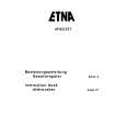 ETNA AFI8523ZT/E01 Owners Manual ETNA AFI8523ZT/E01 Owners Manual
