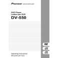 PIONEER DV-550/WYXJ Owners Manual PIONEER DV-550/WYXJ Owners Manual