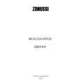 ZANUSSI ZBM841N Owners Manual ZANUSSI ZBM841N Owners Manual