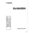 PIONEER CU-SA004 Owners Manual PIONEER CU-SA004 Owners Manual