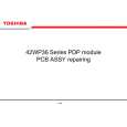 TOSHIBA 42WP36 Service Manual TOSHIBA 42WP36 Service Manual