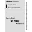 PIONEER GM7200M Owners Manual PIONEER GM7200M Owners Manual