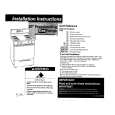 WHIRLPOOL SF350BEGW0 Installation Manual WHIRLPOOL SF350BEGW0 Installation Manual