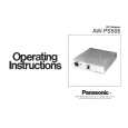 PANASONIC AWPS505 Owners Manual PANASONIC AWPS505 Owners Manual