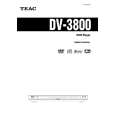 TEAC DV-3800 Owners Manual TEAC DV-3800 Owners Manual