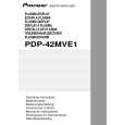 PIONEER PDP-42MVE1 Owners Manual PIONEER PDP-42MVE1 Owners Manual