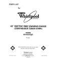 WHIRLPOOL RF4400XLW2 Parts Catalog WHIRLPOOL RF4400XLW2 Parts Catalog