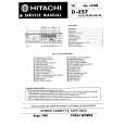HITACHI D-E57 Instrukcja Serwisowa HITACHI D-E57 Instrukcja Serwisowa