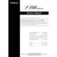 ROLAND F-100 Owners Manual ROLAND F-100 Owners Manual
