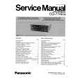 PANASONIC CQ774EG Service Manual PANASONIC CQ774EG Service Manual