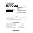 PIONEER SA-730 Owners Manual PIONEER SA-730 Owners Manual