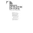 NAKAMICHI CR5E Owners Manual NAKAMICHI CR5E Owners Manual