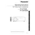 PANASONIC PTD7700E Owners Manual PANASONIC PTD7700E Owners Manual