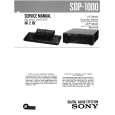 TOSHIBA SDP1000 Service Manual TOSHIBA SDP1000 Service Manual