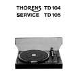 THORENS TD104 Service Manual THORENS TD104 Service Manual
