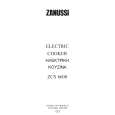 ZANUSSI ZCS6600W Owners Manual ZANUSSI ZCS6600W Owners Manual