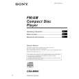SONY CDX-M800 Owners Manual SONY CDX-M800 Owners Manual