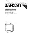 SONY GVM-1305TS Owners Manual SONY GVM-1305TS Owners Manual