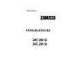 ZANUSSI ZAC209SI Owners Manual ZANUSSI ZAC209SI Owners Manual
