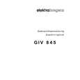 ELEKTRA BREGENZ GIV845 Owners Manual ELEKTRA BREGENZ GIV845 Owners Manual