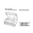 GRUNDIG TK245 DE LUXE Owners Manual GRUNDIG TK245 DE LUXE Owners Manual