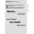 PIONEER DEH-P840MP Owners Manual PIONEER DEH-P840MP Owners Manual
