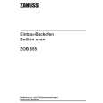 ZANUSSI ZOB655N Owners Manual ZANUSSI ZOB655N Owners Manual