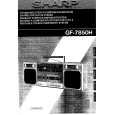 SHARP GF7850H Owners Manual SHARP GF7850H Owners Manual