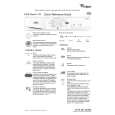 WHIRLPOOL AWZ EXPERT CO/1 Quick Start WHIRLPOOL AWZ EXPERT CO/1 Quick Start