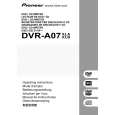 PIONEER DVR-A07XLA/KBXV Owners Manual PIONEER DVR-A07XLA/KBXV Owners Manual