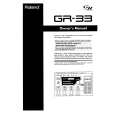 ROLAND GR-33 Owners Manual ROLAND GR-33 Owners Manual