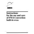ZANUSSI FM6 Owners Manual ZANUSSI FM6 Owners Manual