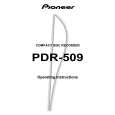 PIONEER PDR-509/KU/CA Owners Manual PIONEER PDR-509/KU/CA Owners Manual