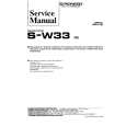 PIONEER S-W33 Service Manual PIONEER S-W33 Service Manual