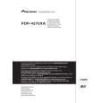 PIONEER PDP-4270XA/WYVIXK5 Owners Manual PIONEER PDP-4270XA/WYVIXK5 Owners Manual