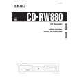 TEAC CD-RW880 Owners Manual TEAC CD-RW880 Owners Manual