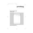 PRIVILEG 396.013 5/10535 Owners Manual PRIVILEG 396.013 5/10535 Owners Manual