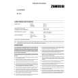 ZANUSSI TL573 Owners Manual ZANUSSI TL573 Owners Manual