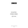 ZANUSSI ZOU443A Owners Manual ZANUSSI ZOU443A Owners Manual