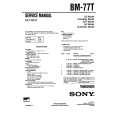 SONY BM-77T Service Manual SONY BM-77T Service Manual