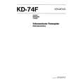 KENWOOD KD-74F Owners Manual KENWOOD KD-74F Owners Manual
