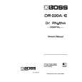 BOSS DR-220A Owners Manual BOSS DR-220A Owners Manual