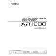 ROLAND AR-1000 Owners Manual ROLAND AR-1000 Owners Manual