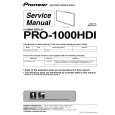 PIONEER PRO-1000HDI/LUCXC Service Manual PIONEER PRO-1000HDI/LUCXC Service Manual