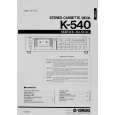 YAMAHA K540 Service Manual YAMAHA K540 Service Manual