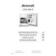 BRANDT USB1200E Owners Manual BRANDT USB1200E Owners Manual
