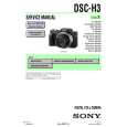 SONY DSC-H3 LEVEL3 Service Manual SONY DSC-H3 LEVEL3 Service Manual