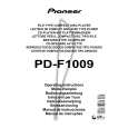 PIONEER PD-F1009/MY Owners Manual PIONEER PD-F1009/MY Owners Manual